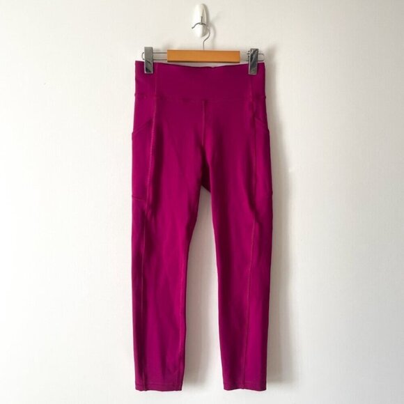 Lululemon Invigorate High-Rise Tight Legging w Pockets Magenta Purple Size 6 - Picture 4 of 9